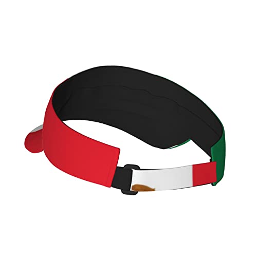 Image of Cute Funny Flag Hat Women Men Adjustable Flag Sport Sun Visor Hat Summer Fashion Sun Cap Beach Flag Hat