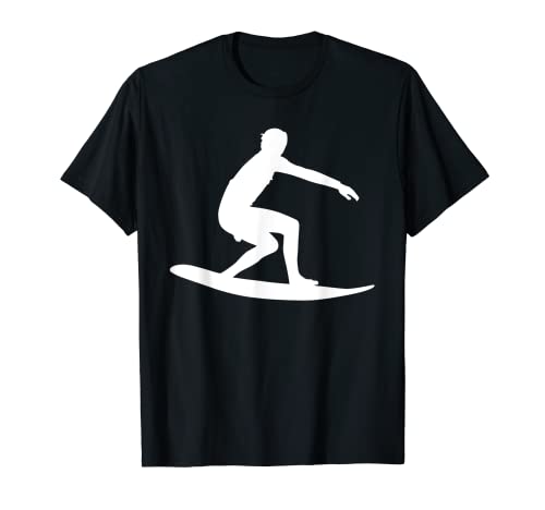 Silhouette Surfing Surfer Wave Beach Surf Boarder T-Shirt
