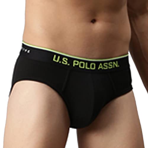 Image of U.S. Polo Assn. Mens Cotton Coolmax Solid I706 Briefs - Pack of 1