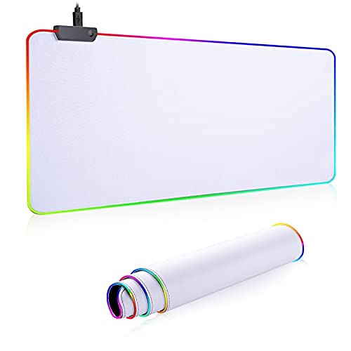 RGB Mousepad Led Mouse Pad, Large Mouse Pad,Led and Big Mouse mat(White) Buy RGB Mousepad Led