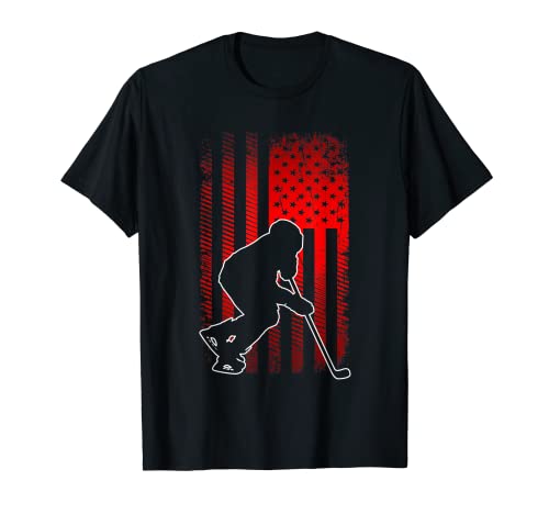 Amerikanische Flagge Hockeybekleidung – Hockey T-Shirt
