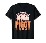 Piggy Squad T-shirt, Funny Pig Shirt for Boys T-Shirt