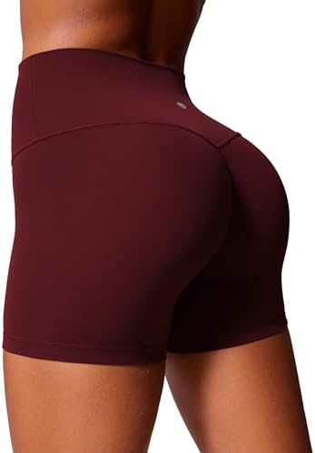 CRZ YOGA Secretsculpt Womens Butterlift High Waist Scrunch Butt Biker Shorts 4 Inches - No Front Seam Workout Gym Booty 11