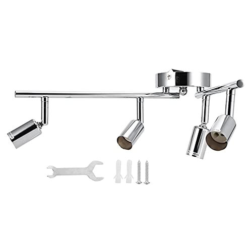 HPZIHUIT Lampada da incasso a incasso GU10 12W 4 teste LED da soffitto per parete del soggiorno