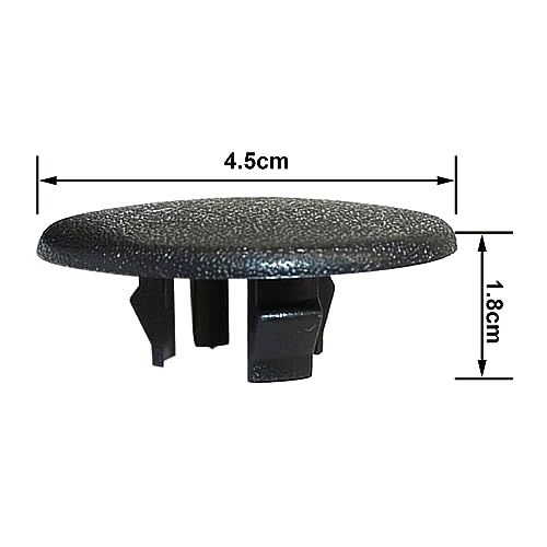 GXARTS 2Pcs Armrest Cover Cap Black for Chevy Tahoe Suburban Yukon for Cadillac Escalade Seat Parts Replacement 15279690 Rear Bucket Seats Arm Rest Handle Trim Bolt Vehicle Accessories 07-19 - Thumbnail 2