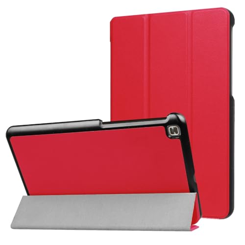 ZZOUGYY Tablet Cover for LG G Pad X2 8.0 Plus V530 /X II 8.0+ V533,Ultra Slim Folio Stand Lightweight Leather Case for LG G Pad 4 8.0 P530 / Gpad IV 8.0 FHD LTE P530L (Red)