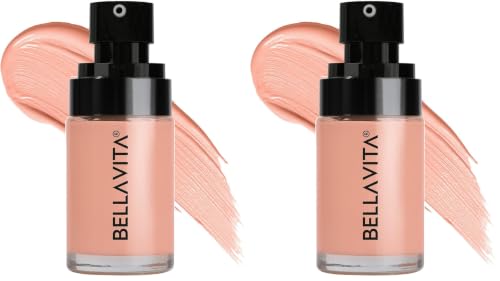 Image of BELLAVITA Hydmatte FX - Airbrush Liquid Foundation with SPF 50 and PA ++++ for Radiant Finish | Infused with Hyaluronic Acid & Niacinamide| 16 hour oil control | Creaseless, Smooth Finish | Lightweight & Long-Lasting Formula | Soft Ivory | 30 ML