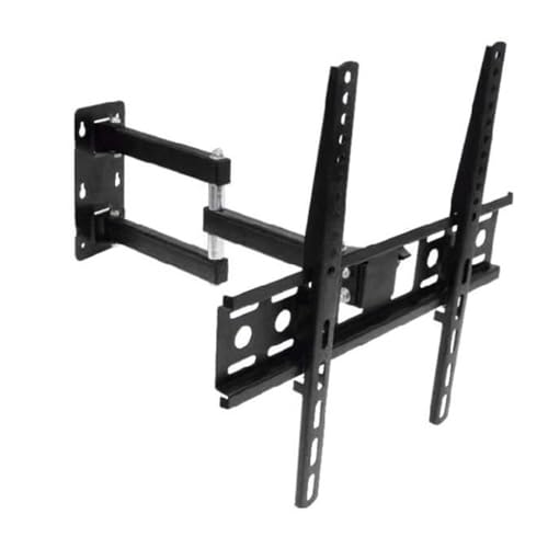 Support mural pour téléviseur orientable en fer noir solide - 7