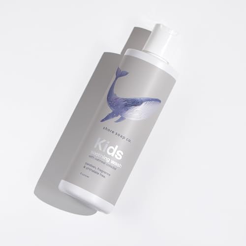Shore Soap Co. Kids Soothing Body Wash, Lavender & Vanilla Scent, Tear-Free Formula with Aloe and Oatmeal Colladial