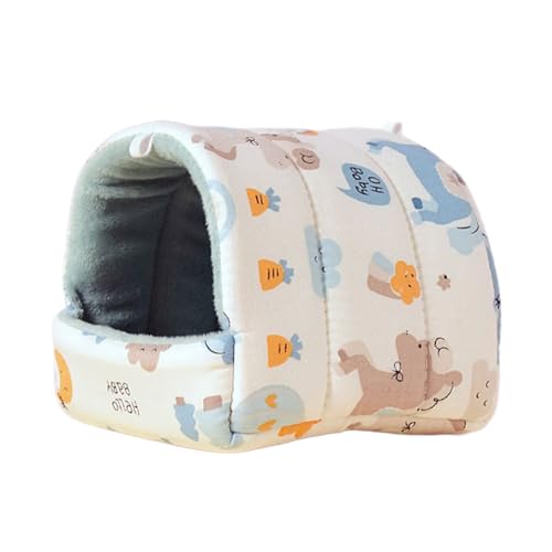 carotoe Cama suave para roedores pequeños, juguete de Navidad adecuado para hámsters y ratones, jaula de entretenimiento, clima frío, casa de mascotas