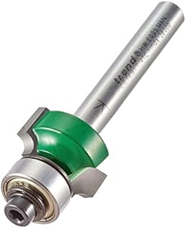 Trend C074BX1/4TC Craft Pro 1/4in shank bearing guided round over router cutter - 3mm radius Two Flute Carbide tips., 31.0 mm*152.0 mm*55.0 mm