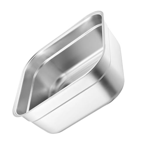 Hemobllo Lavabo Cuadrado de Acero Inoxidable Multifuncional Gran Capacidad para Lavar Verduras Frutas y Cocinar Barreño Doméstico Apilable Fácil de Limpiar y Transportar