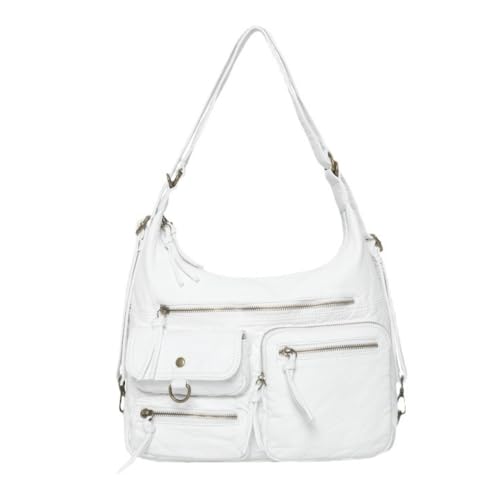 Preppy Large Cute Purse Y2k Streetwear Women's Leather Tote Bag City Bowling Bags Trendy Y2k Purse Belt Bag