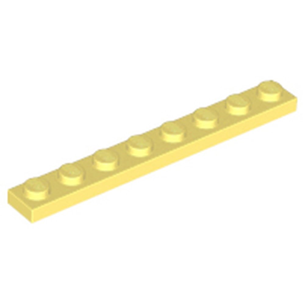 LEGO Plate 1 x 8, Part 3460, Part 3460, Choose Your Colour (Bright Light Yellow, 10, count) โ image 1