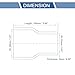 X AUTOHAUX Straight Coupler Silicone Hose 2.01