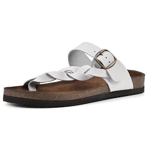 Image of WHITE MOUNTAIN Women's Crawford Signature Comfort Molded Footbed Braided Sandal
