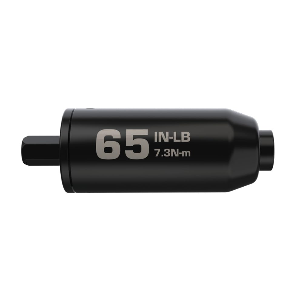 Fat Stix Individual Limiter 10-65 Inch-Pounds with Preset Torque, Accurately Tightens, Reversible, Compatible with Wheeler Fat Stix T-Handle Driver, for Gunsmithing, Reloading, and Torque Adjustment