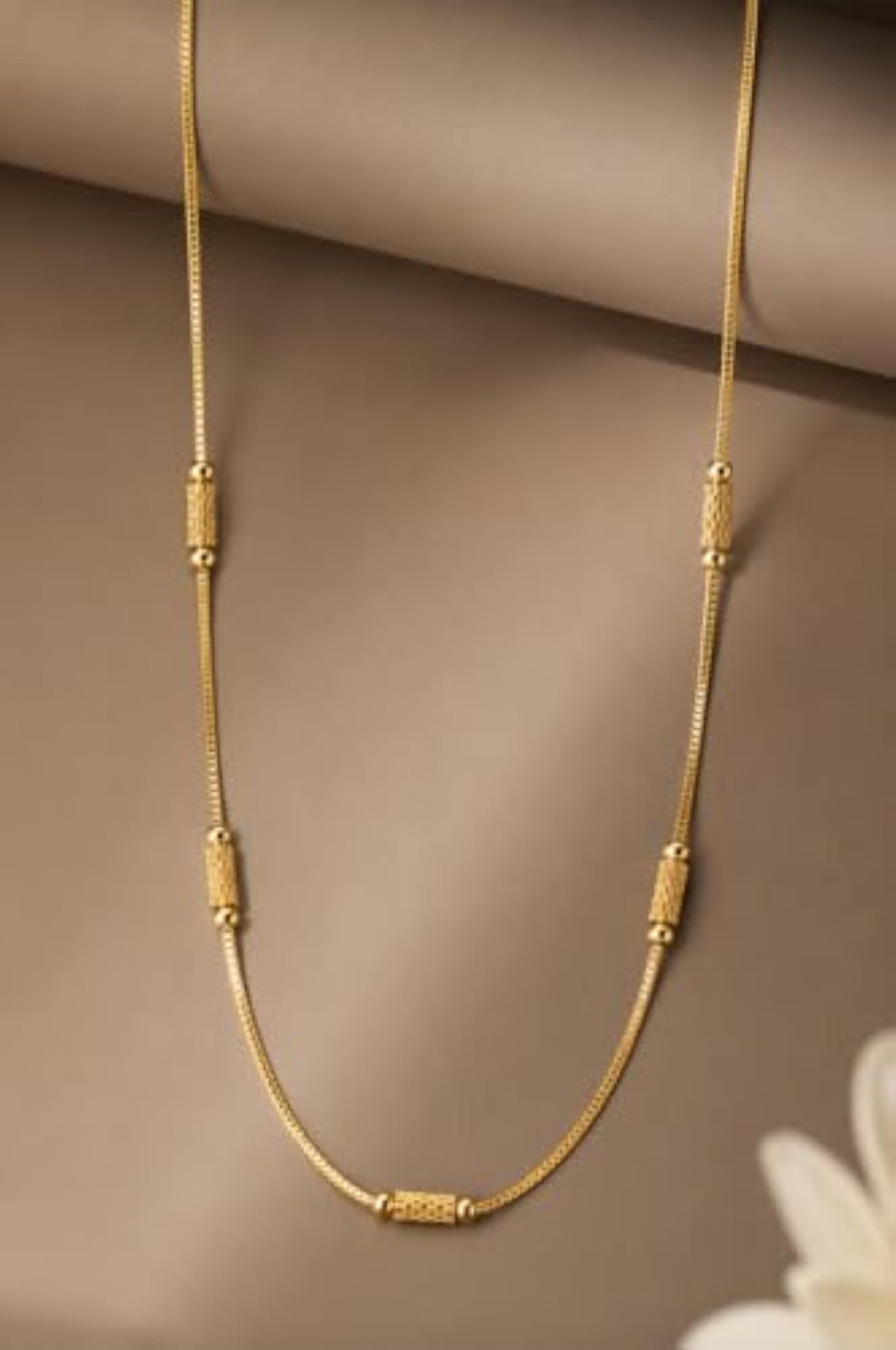 Stylish Gold Plated Elegant Daily Wear Chain for Women