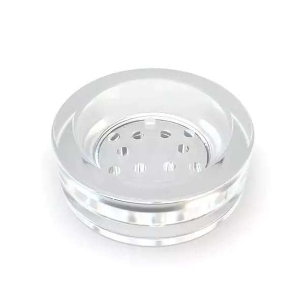 Cachimba de Plata Stündenglass -Hecha con un Infusor de gravedad - Juego completo de 38 cm de alto con vidrio giratorio de 360º - Pipa de agua de plata Stündenglass