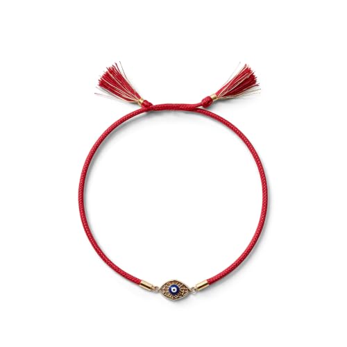 Image of PALMONAS Demifine 18K Gold Plated Evil Eye Rakhi for Brother - Waterproof & Anti-Tarnish Designer Rakhi for Men | Premium Raksha Bandhan Rakhee with Roli Chawal