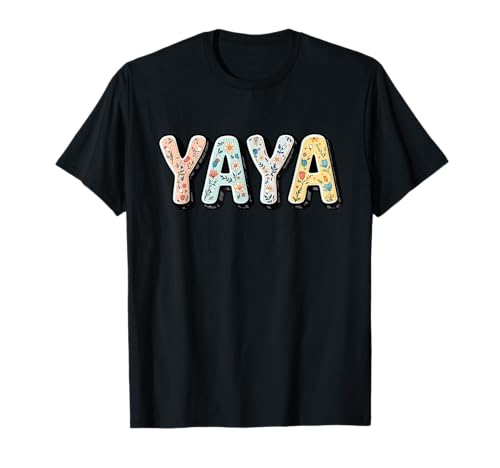 Wildflowers Yaya Floral Mother's Day Yaya T-Shirt