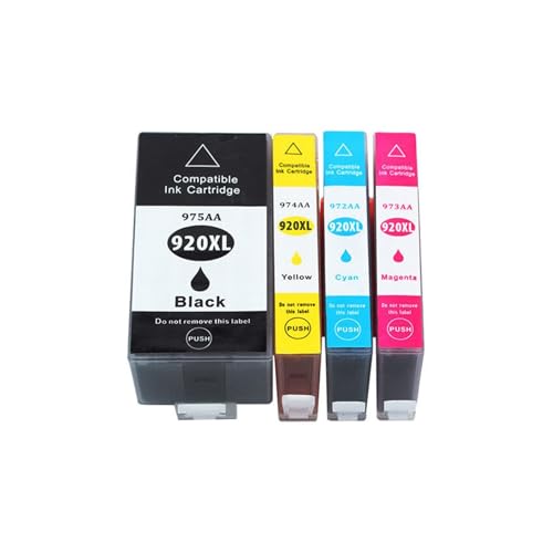Cartouche d'encre 920XL ensemble de 4 couleurs compatible imprimante 6500 6500A 7500A