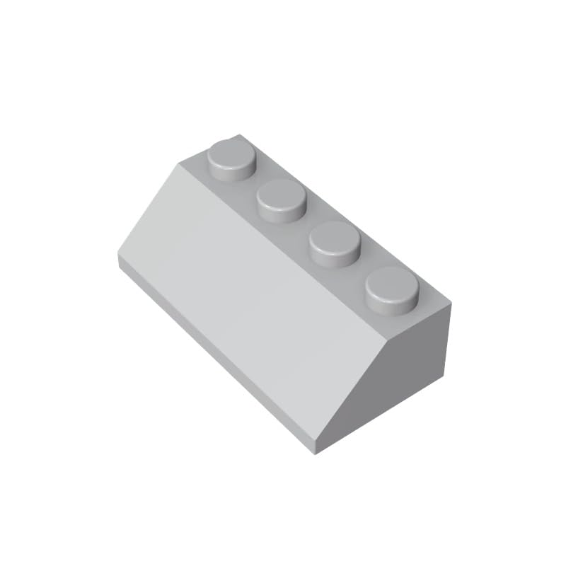 Gobricks 3037 Slope Brick 2x4 45° Sloped Brick 50 Pieces GDS-591 Compatible with Lego Building Blocks Color:Light Bluish Gray