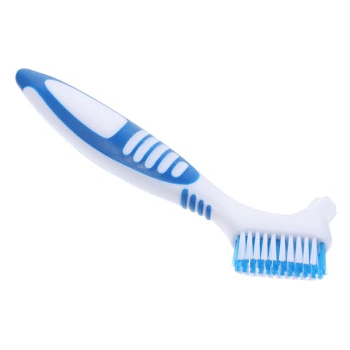 SUPVOX タートルシェルクリーニングブラシ 多機能両面設計 耐久性のあるプラスチック製 ポータブル小型ダブルヘッドブラシ 滑り止めハンドル付き カメ甲羅の泥汚れ除去用 家用クリーニングツール