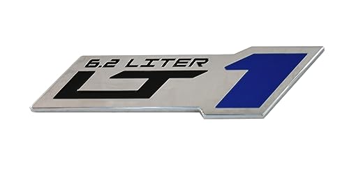 Image of 2pcs LT 1 6.2 Liter ZR1 Emblem Engine Hood Badge Decal Replacement for C4 C7 (Blue)