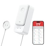 No Hub Required WiFi Water Sensor, Smart Water Leak Detector, 100dB Adjustable Alerts & App Alerts, IP67 Waterproof, Wireless Detector for Home with 1m Sensing Cable (Support 2.4G)