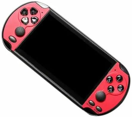 3264128 Bit 5 pulgadas LCD X7 más doble rocker 16G portátil retro reproductor de juegos consola video MP5 TF tarjeta para GBANES 1000 juegos rojo