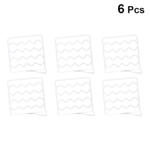 Séparateurs d'étagère pour armoire blanc organisateur dressing 6pcs - 7