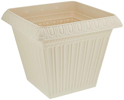 アイリスオーヤマ プランター レリーフスクエアプランター 380 ウォームベージュ