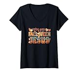 Photo Gallery donna are you fallween jesus autumn faith citazione maglietta con collo a v Photo Gallery donna are you fallween jesus autumn faith citazione maglietta con collo a v