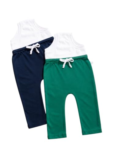 Image of superbottoms Diaper Pants | Cotton Baby Cotton Pants with Attached Padded Underwear | Ideal for Diaper-Free Time, Outings & Potty Training | Unisex | Soft Fit