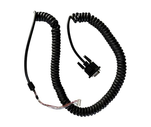 Generisch VHF Handset Spiralkabel für Sailor 4000/5000 Serie, 37-129887-A - Schwarz - Neu - Spiralkabel für UKW RT-4822 & RT-5022 UKW-Funkgeräte