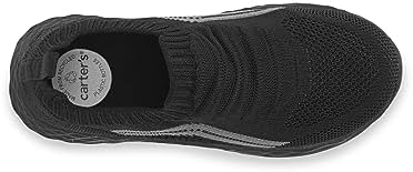 Carter's Kids Taylen Sneaker, Black, 13 US Unisex Toddler | Image 4