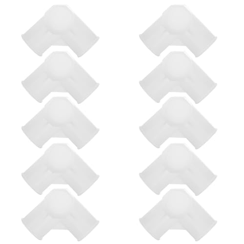 JOINPAYA Conector de Plástico para Estantes 10 Piezas, Herrajes para Armarios de Almacenamiento de Zapatos, Accesorios de Ferretería para Muebles, Conexión 3 Vías 19 Mm, Uso en Zapateros