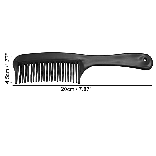 Peine desenredante doble fila para cabello rizado negro miniatura 3
