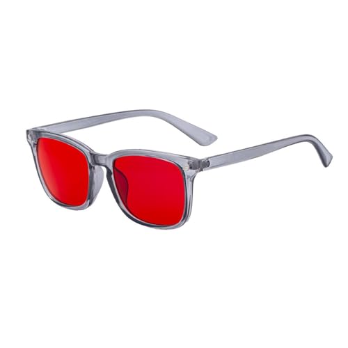 Lunettes de soleil de forme carrée et verres photochromiques rouges pour vos sorties outdoor
