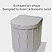 DYINGZL Portable Camping Toilet With Lid Adult Carrying Toilet, Mobile Emergency Toilet, Camping Travel Hiking Fishing Long Trip(Gray), 28*33*30cm