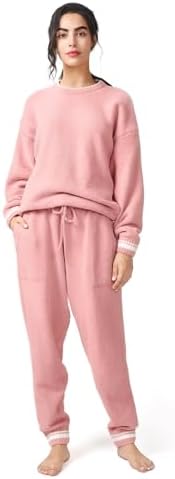 DAVID ARCHY Fleece Pajamas for Women Warm Fuzzy Winter Cozy Soft ...