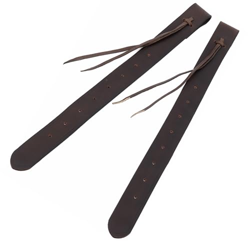 QMYBROW Western Horse Saddle Rear Flank Billet, Leather Cinch Strap, Horse Driving Equipment