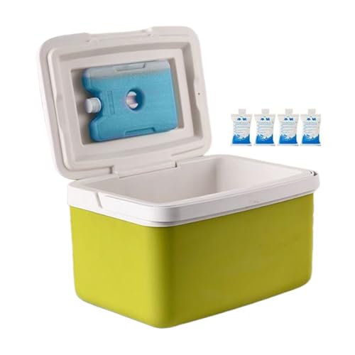 Duroecsain Térmica Portátil - Enfriador De Caja Portátil con Asa - Enfriador de Bebidas Refrescantes con Capacidad de 15 litros para Camping Barbacoa Fiestas Pesca Picnic y Actividades Náuticas