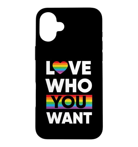 LGBTQ Love Who You Want �Q�C LGBT �v���C�h���� �X�}�z�P�[�X iPhone 16 Plus �p