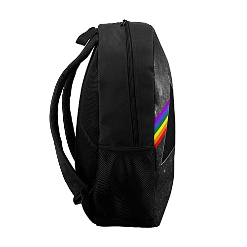 Sac à dos 17 pouces imprimé 3D avec grand compartiment ergonomique triangle - 3