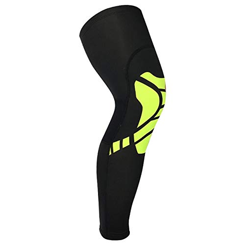 1 Pair Sports Silicone Antiskid Long Knee Support Brace Breathable in Pad Protector Sports Basketball Leg Kneepad (Size : L) ()