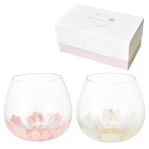 東洋佐々木ガラス BENEDIRE Fleurir ベネディーレ フルリール ゆらゆらグラス フルリール 495ml 日本製 食洗機対応 花柄 丸い ガラスコップ グラス コップ ギフト プレゼント 贈り物 G098-T268