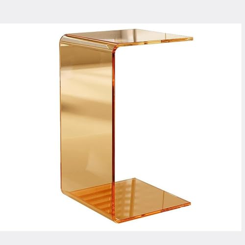 Table basse moderne acrylique transparent meuble d'appoint polyvalent de 30 x 30 x 65 cm - 2