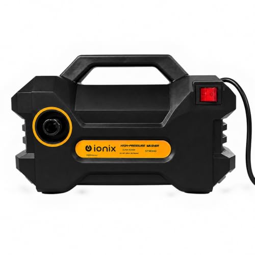 Image of IONIX High Pressure Cleaning Machine 2000W | 70-80 Bar Working Pressure | 7 L /Min Water Flow | 220V Compact Electric Washer for Car, Bike, Home & Outdoor Cleaning